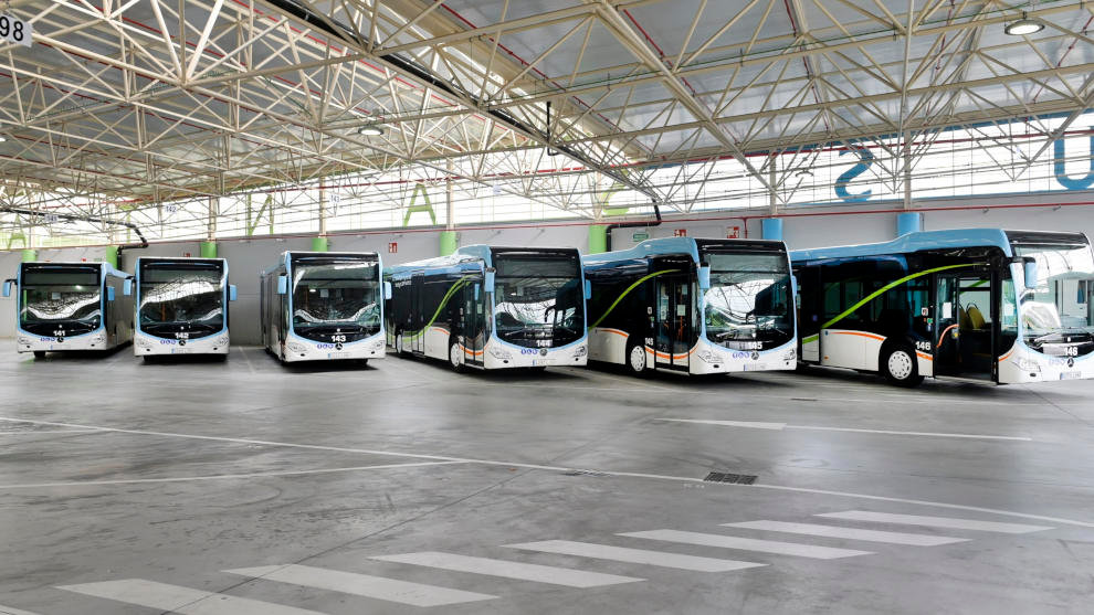 Nuevos autobuses híbridos de Santander