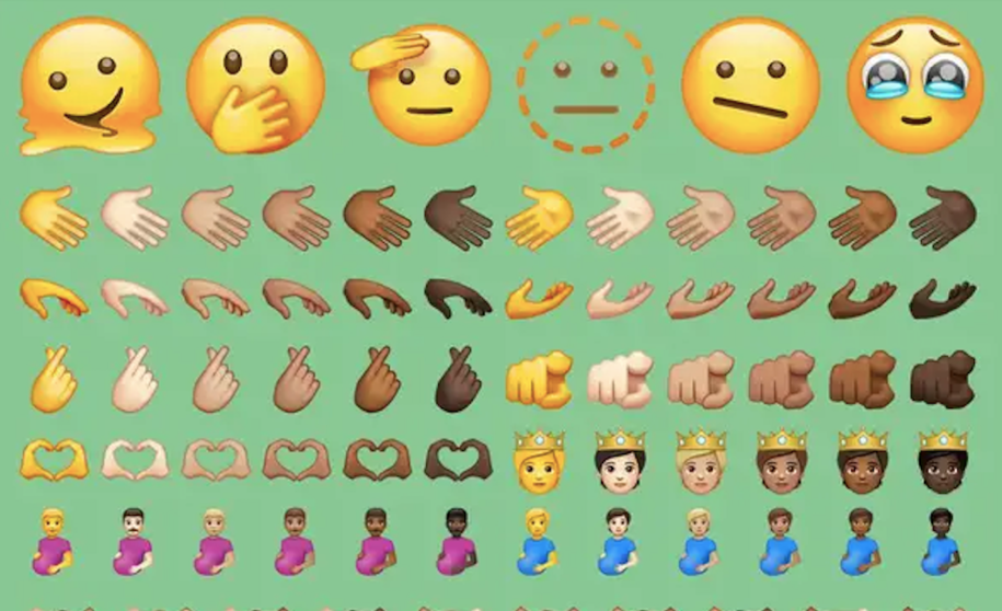 Algunos de los emojis nuevos | Foto: Emojipedia