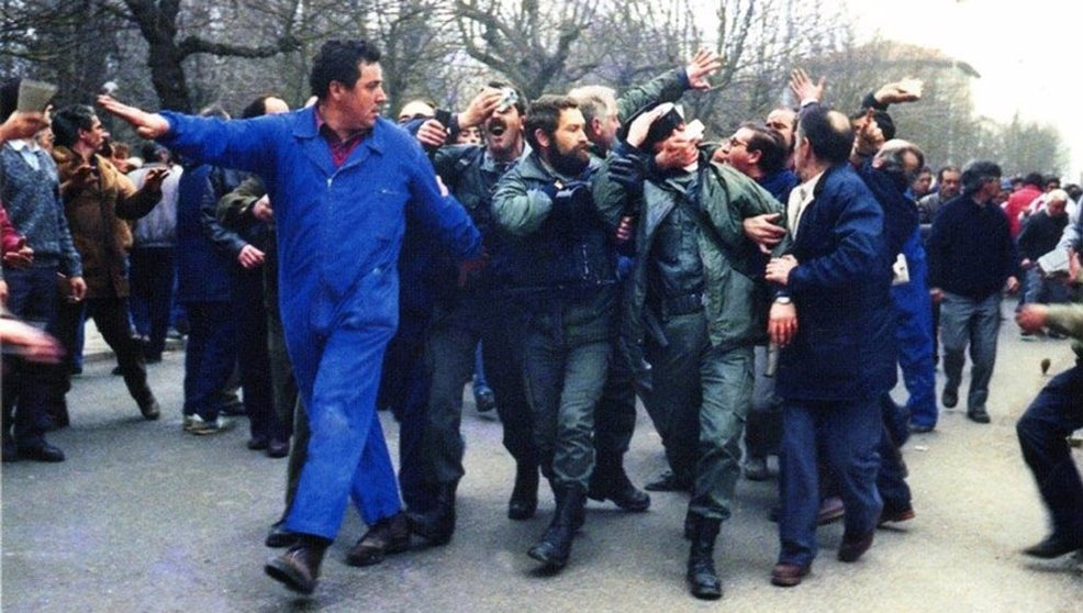 Protestas en Reinosa en 1987