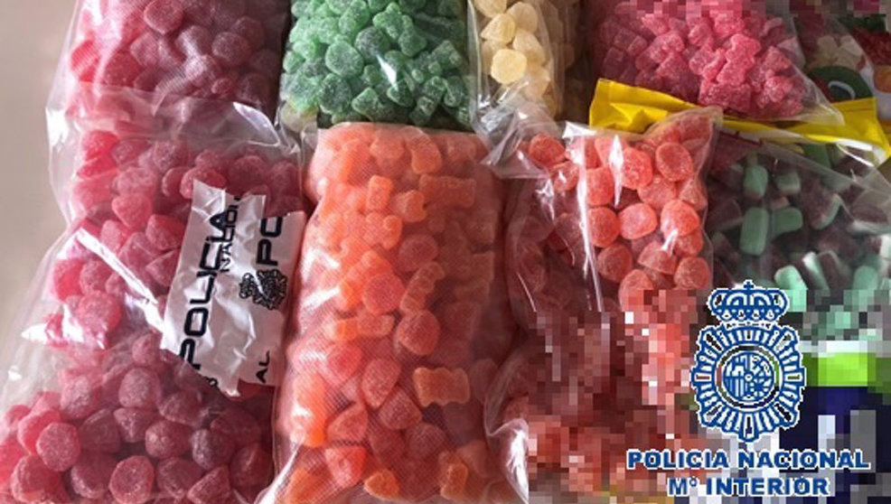 Intervenidos 11 kilos de ositos de gominolas impregnados de una sustancia alucinógena similar al MDMA