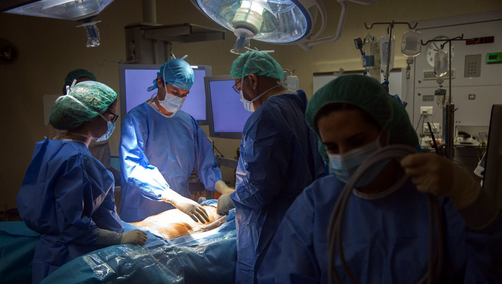 Intervención quirúrgica en el Hospital Valdecilla