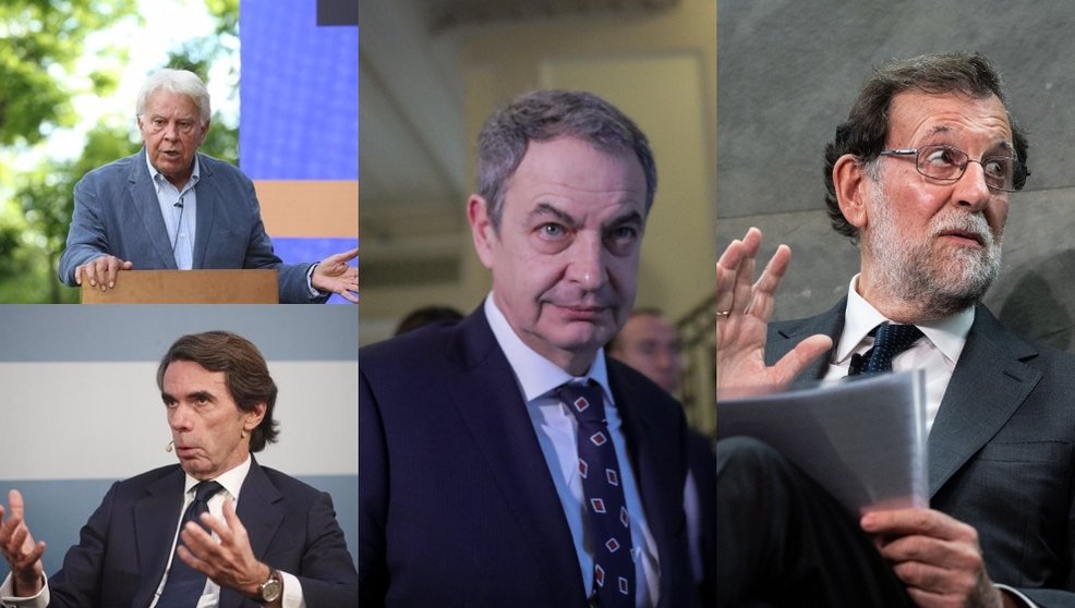 Los cuatro ex presidentes de España