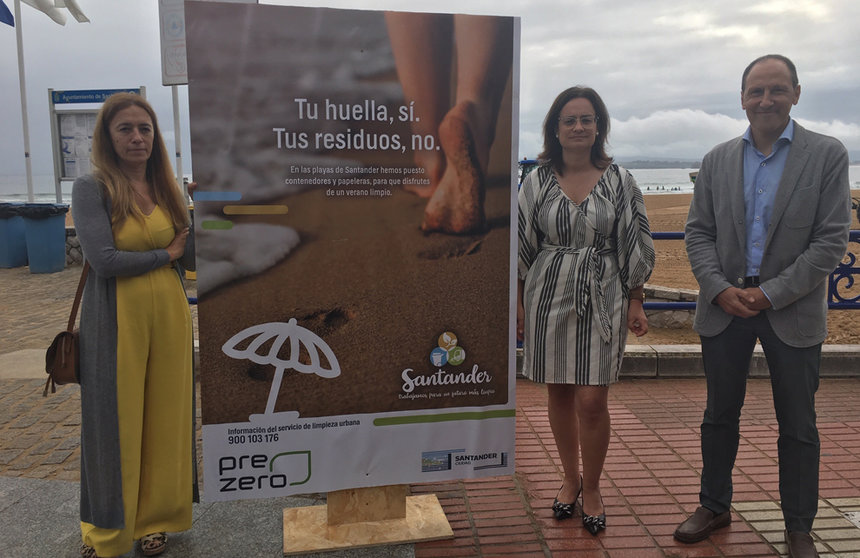 Presentación servicio de limpieza de playas de Santander y campaña de concienciación