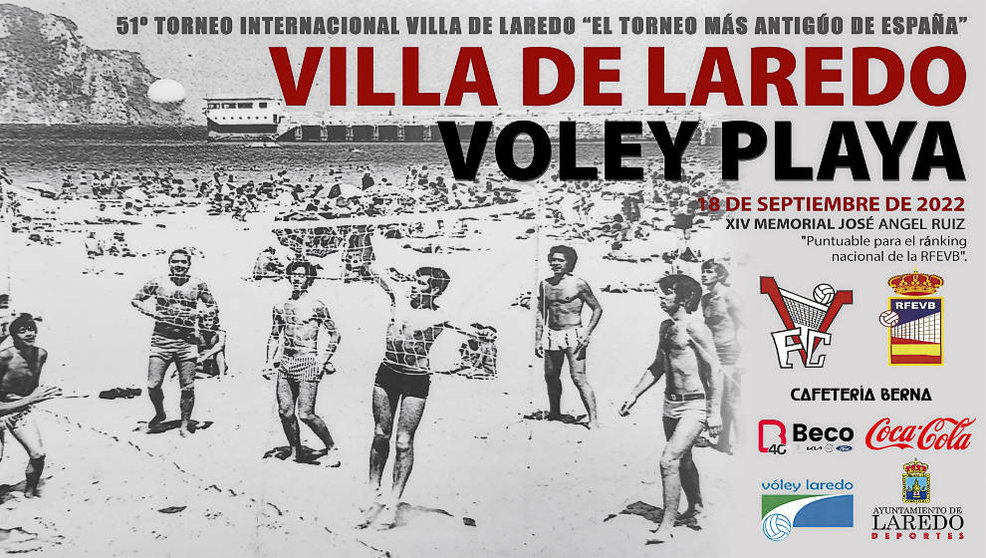 Carel del Torneo Internacional de Vóley Playa de Laredo