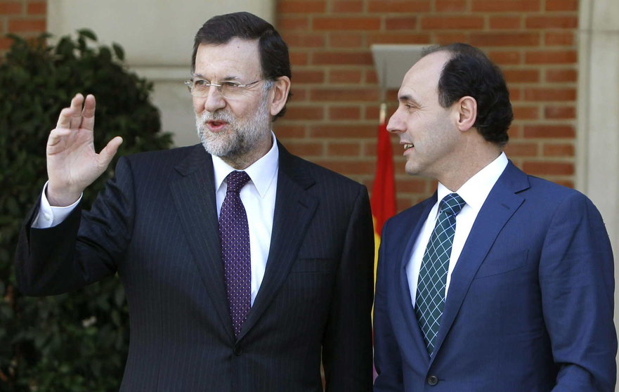 Ignacio Diego, durante su visita a Mariano Rajoy en marzo de 2012