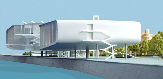 Maqueta del nuevo Centro Botín en Santander