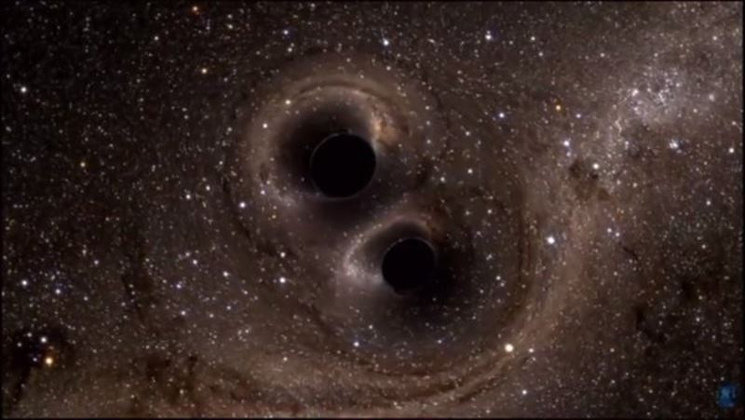 Imagen de las ondas gravitacionales
