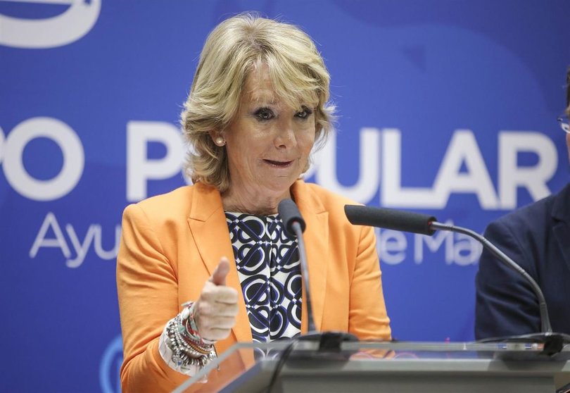Aguirre continuará con sus funciones como portavoz del PP en el Ayuntamiento de Madrid