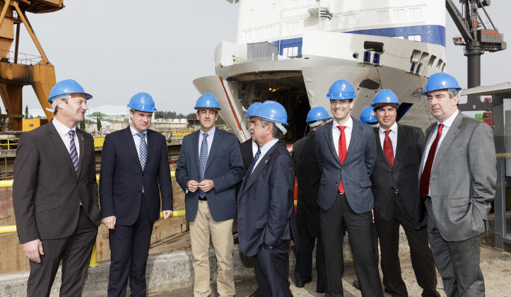 El presidente de Cantabria, Miguel Ángel Revilla, ha visitado las instalaciones de Astander