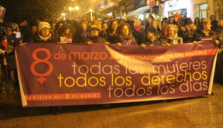 Manifestación por el Día Internacional de la Mujer en Cantabria