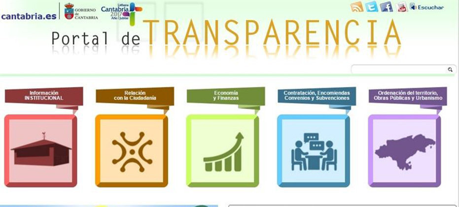 Portal de Transparencia del Gobierno de Cantabria
