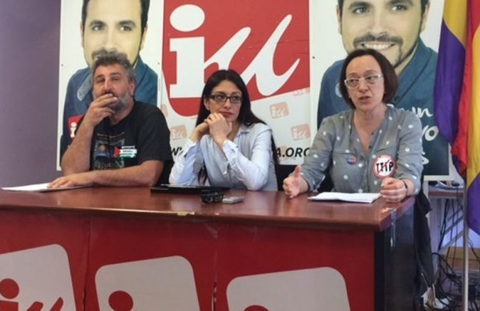 En la rueda de prensa, celebrada en la sede de IU, Boix ha estado acompañada por Sergio Tamayo, y la candidata al Congreso por Madrid, Sol Sánchez.