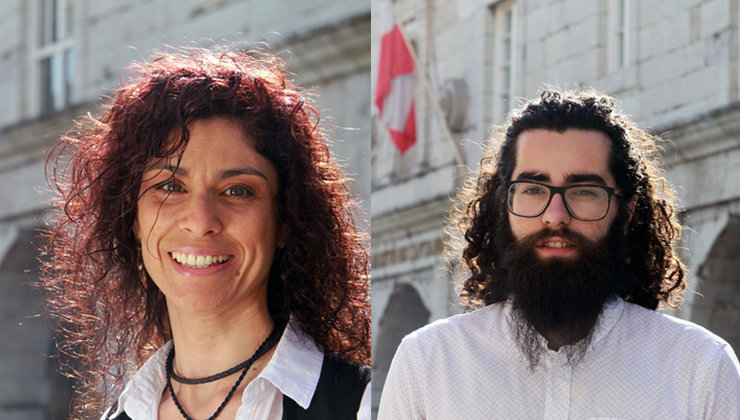 Los candidatos al Congreso y al Senado por Unidos Podemos en Cantabria, Rosana Alonso y Kevin Botejara