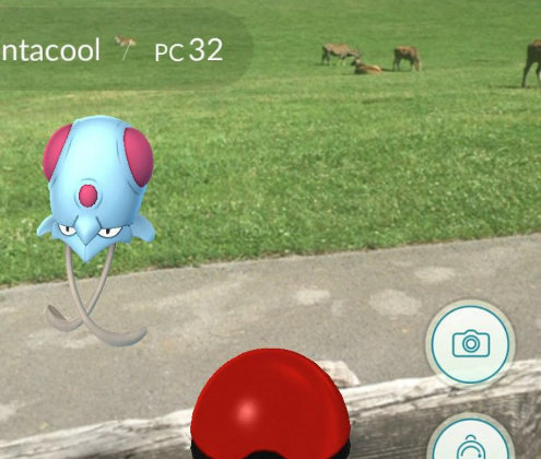 Los visitantes a Cábarceno pueden cazar varias criaturas de Pokémon mientras observan los animales