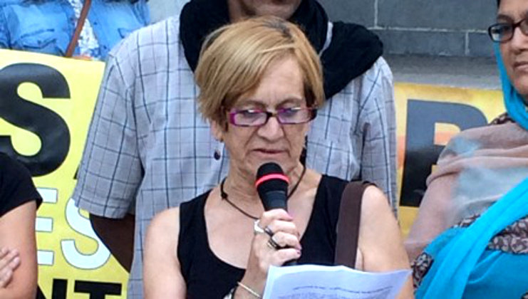 La presidenta de Cantabria por el Sáhara, Maite Lorenzo