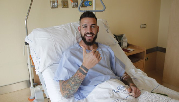 Borja Granero ha superado con éxito su operación en el ligamento cruzado anterior de la rodilla derecha