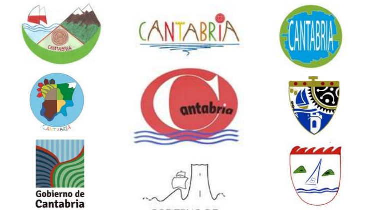 Algunos de los logos que pueden votarse en Cantabria