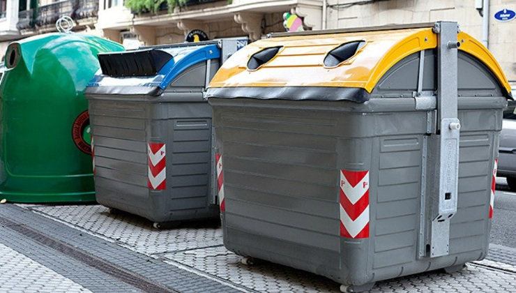 Imagen de archivo de contenedores en San Sebastián. FOTO: Ayuntamiento de Donostia