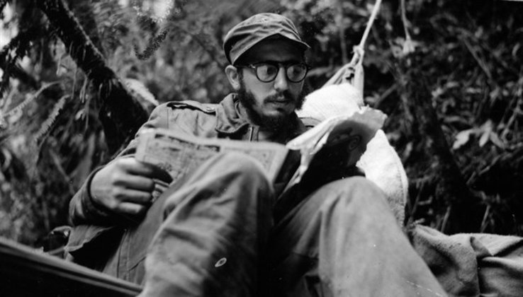 El líder revolucionario Fidel Castro, en los tiempos de Sierra Maestra