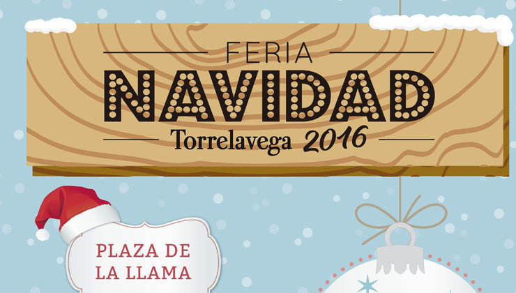 Cartel de la Feria de Navidad de Torrelavega