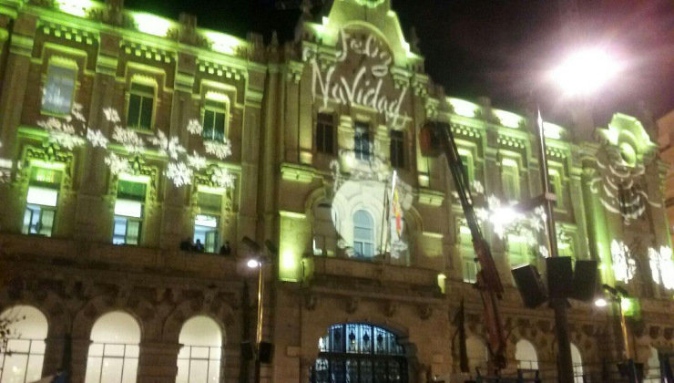 Esta es la iluminación del Ayuntamiento de Santander para la Navidad de 2017