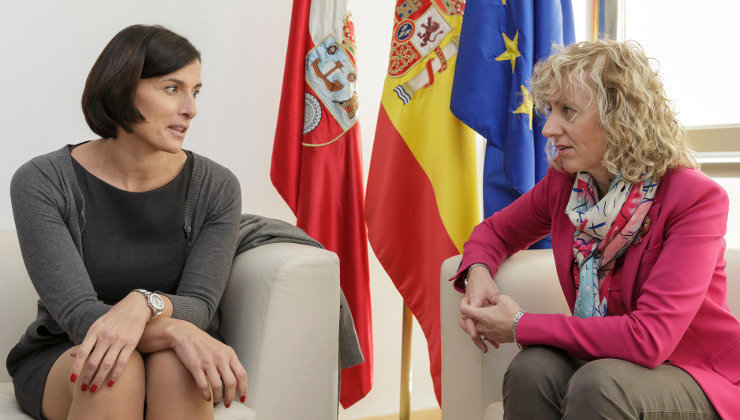 La alcaldesa de Santander, Gema Igual, y la vicepresidenta de Cantabria, Eva Díaz Tezanos