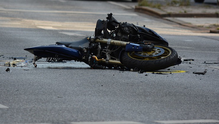 Accidente de moto. Foto: Archivo