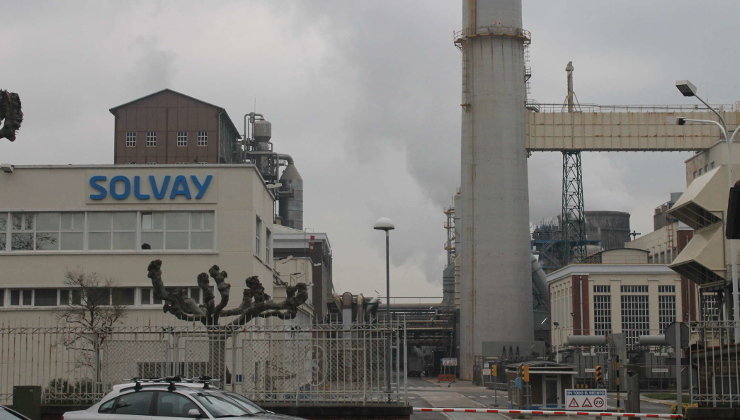 Fábrica de Solvay en Barreda