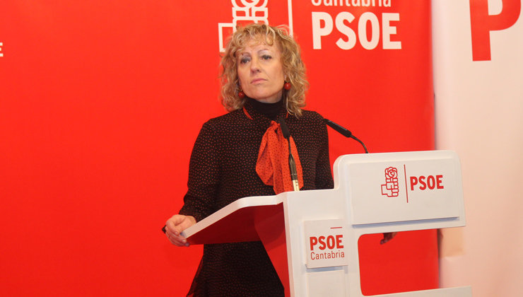 La secretaria general del PSOE de Cantabria, Eva Díaz Tezanos