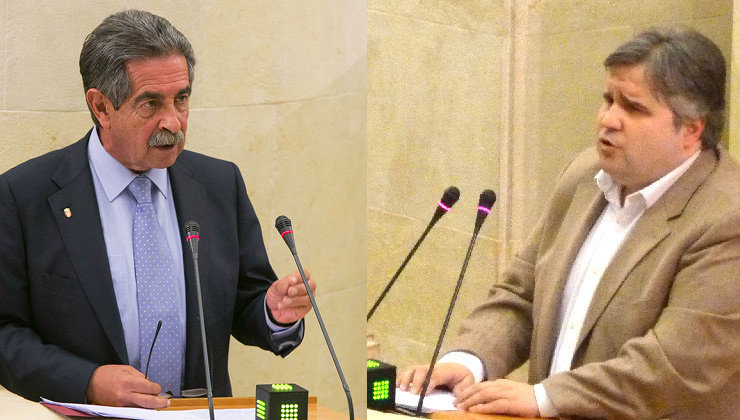 El presidente de Cantabria, Miguel Ángel Revilla, y el diputado de Podemos, Alberto Bolado