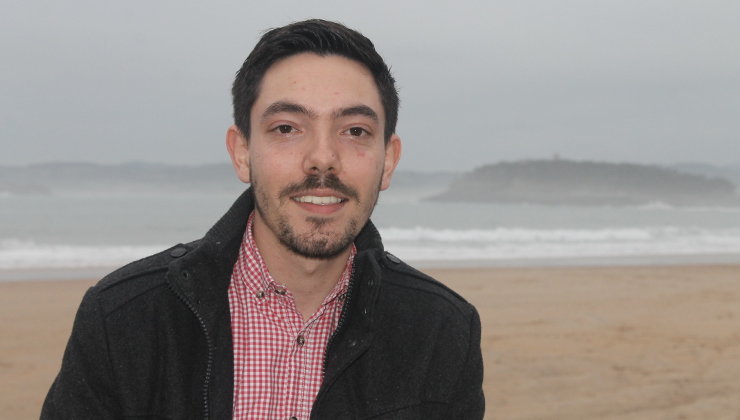 El candidato a la Secretaría General de las Juventudes Socialistas de Cantabria, Kevin Holanda