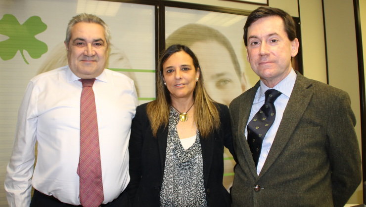 José Moreiras, María Jesús Prado y José Miguel Madrid, socios de Gestisa