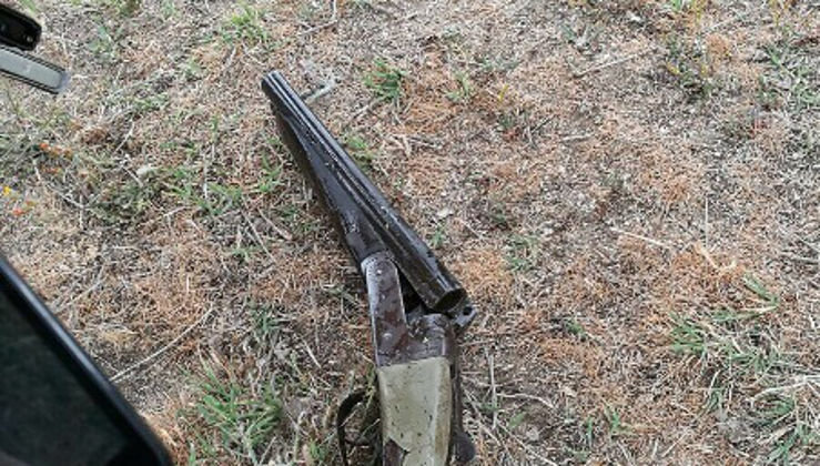 Escopeta utilizada en los robos por el exconvicto. Foto: Guardia Civil