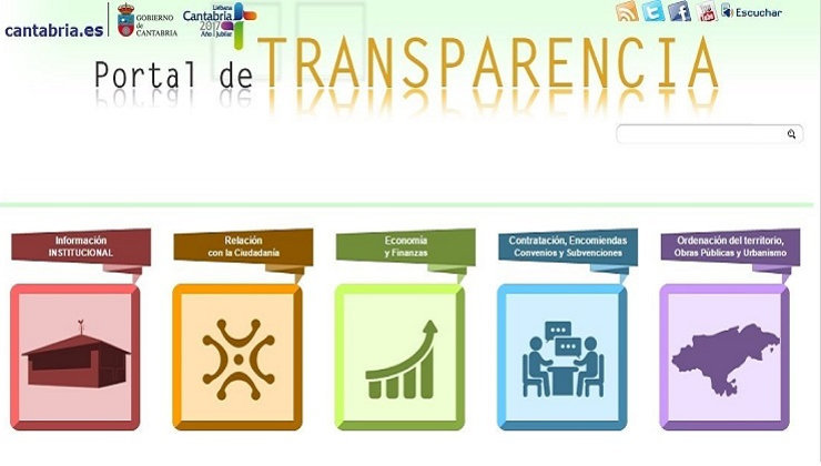portal transparencia gobierno de cantabria