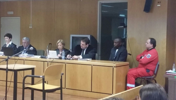 El marfileño condenado por matar a un policía, durante el juicio