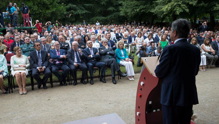Miguel Ángel Revilla, durante su intervención en el Día de las Instituciones