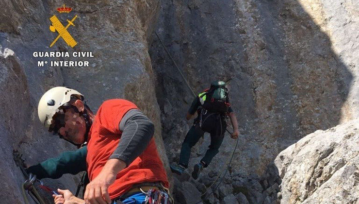 Rescate de los dos escaladores murcianos realizado por el GREIM