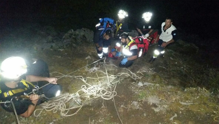 Operación de rescate del senderista asturiano