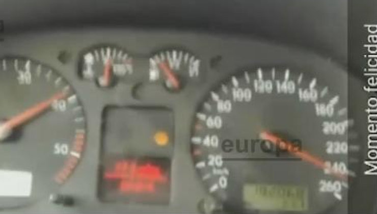 Imagen extraída del vídeo grabado por el conductor. Fuente Europa Press