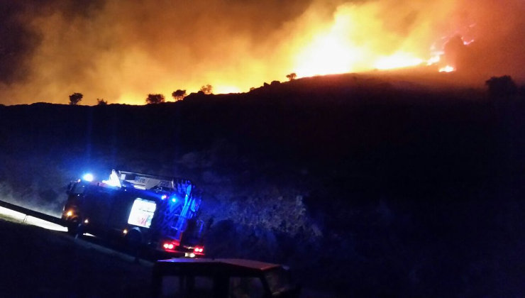 Foto del último incendio en Pesaguero