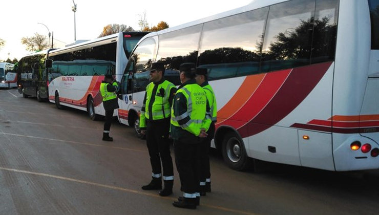 La Guardia Civil está realizando una campaña de transporte escolar hasta el 1 de diciembre