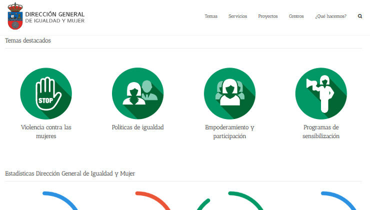 Nueva página web sobre las políticas de igualdad y la mujer del Gobierno de Cantabria