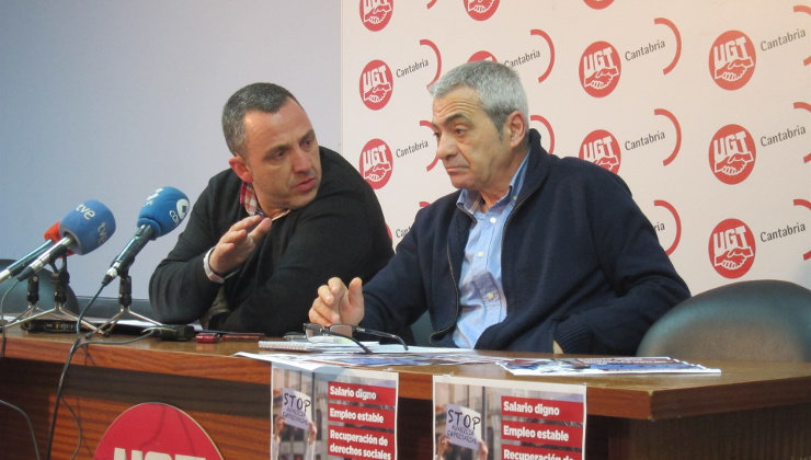 Carlos Sánchez y Mariano Carmona durante la rueda de prensa