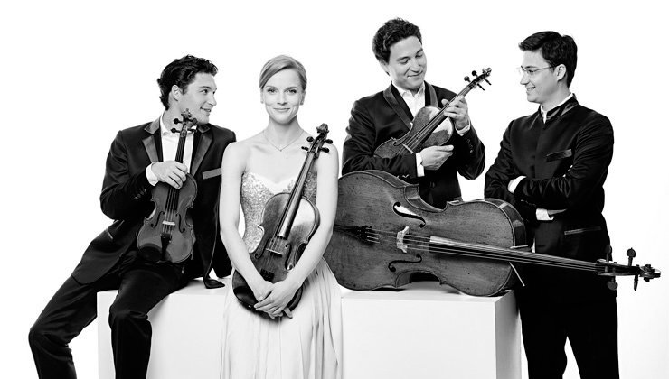 El cuarteto Schumann Quartet actúa en el Centro Botín
