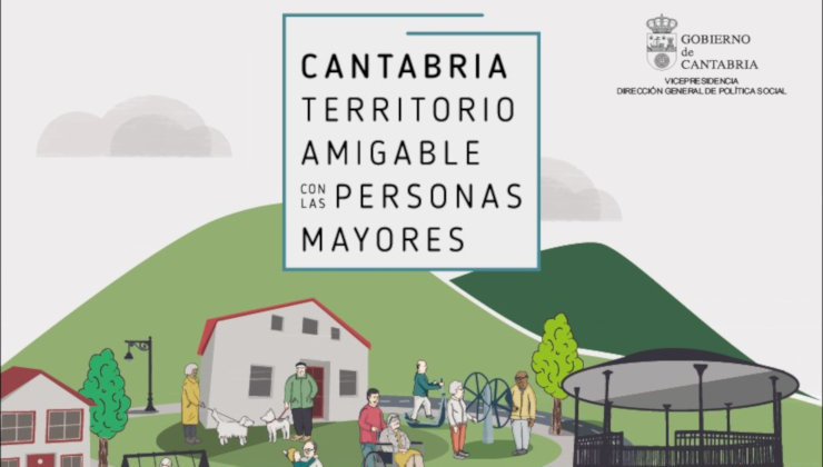 Extracto del cartel de Cantabria Amigable con las Personas Mayores
