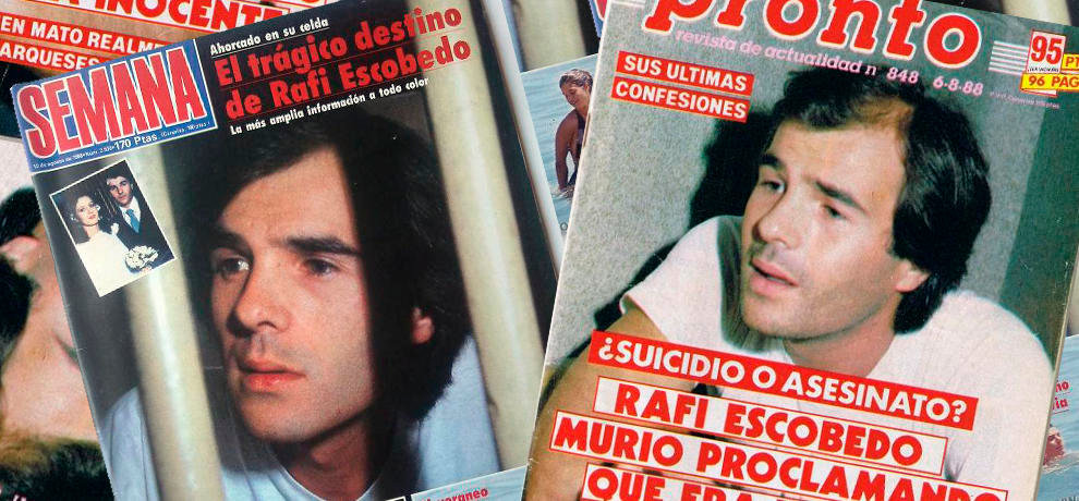 Portadas de varias revistas sobre la muerte de Rafi Escobedo