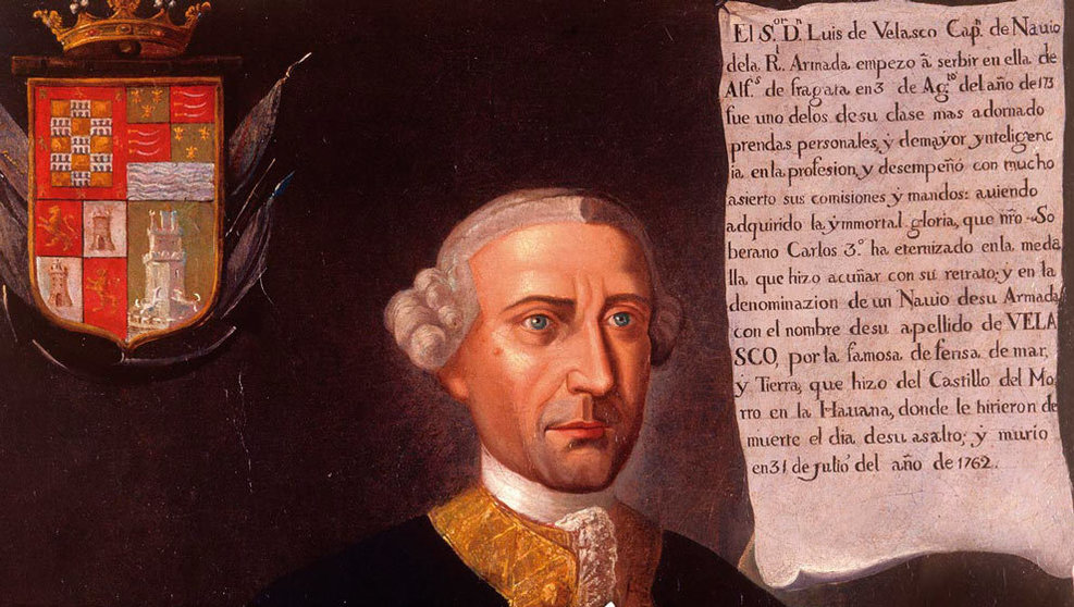 Noja homenajea al capitán Luís Vicente de Velasco e Isla