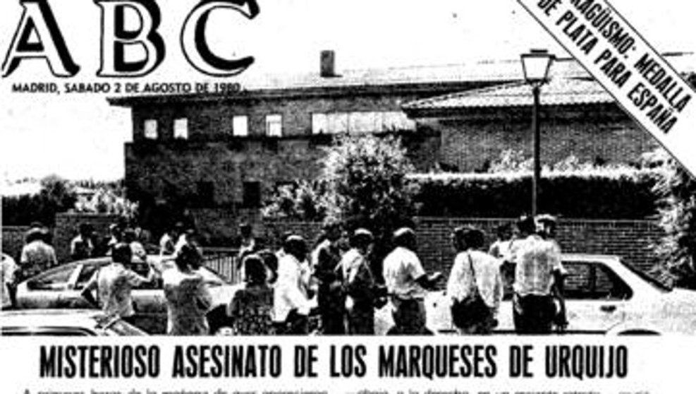 Portada de ABC sobre el asesinato de los marqueses de Urquijo