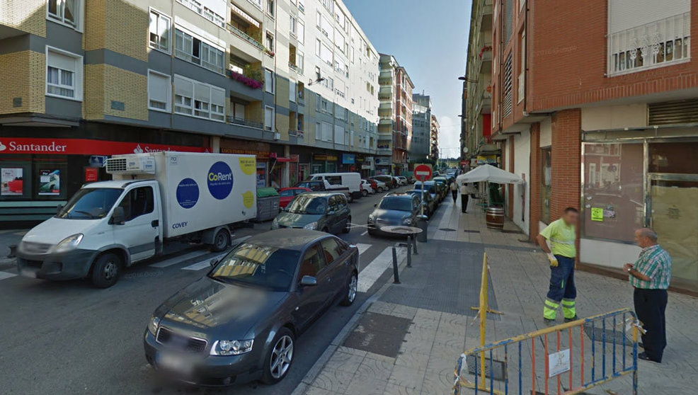 La calle Ceferino Calderón de Torrelavega cambia de sentido. Foto: Google Maps