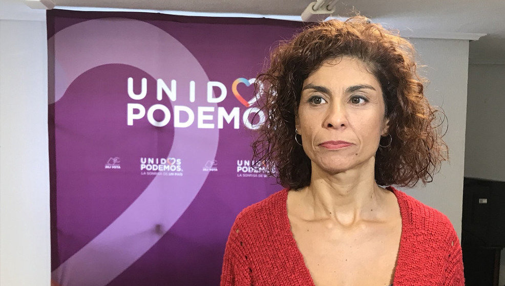 La secretaria general de Podemos Cantabria, Rosana Alonso